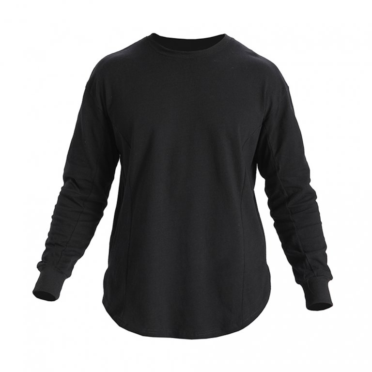 long sleeve curved hem t shirt with your design 丨 Lezhou Garment