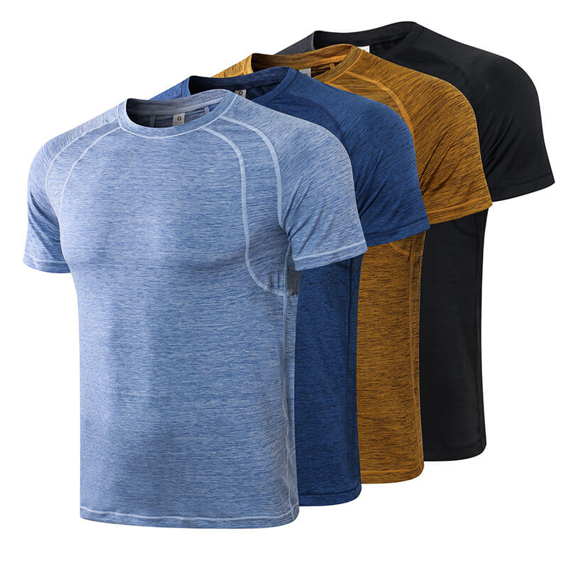 mens quick dry flat lock sport t-shirt wholesale 丨 Lezhou Garment
